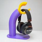 Olafigo Nostaljik Figür Kolu Tasarımlı Kulaklık Standı - Retro Gaming Headset Tutucu - Renkli Masaüstü Düzenleyici