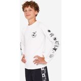 Olaian Çocuk Slim Fit Uzun Kollu UV Korumalı Tişört - Beyaz - 100 - 8 - 9 Yaş