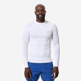Olaian Erkek Slim Fit Uzun Kollu UV Korumalı Tişört - Beyaz - 100