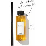 olailon Amber Kokulu Oda Kokusu Yedek Dolum Kiti – 100 ml - Şeffaf