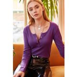 Olalook BLZ-19000588 Mor Kadın Bluz