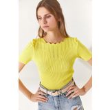 Olalook BLZ-19002226 Sarı Kadın Bluz