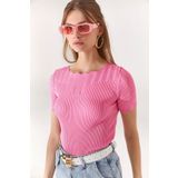 Olalook BLZ-19002226 Şeker Pembe Kadın Bluz