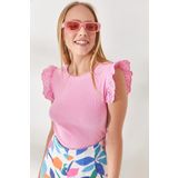 Olalook BLZ-19002254 Pembe Kadın Bluz