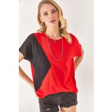 Olalook BLZ-19002283 Kırmızı Kadın Bluz