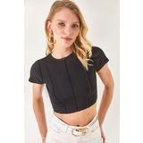 Olalook BLZ-19002287 Siyah Kadın Bluz