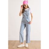 Olalook Kadın Açık Mavi Kanguru Cepli Denim Salopet SLP-19000042