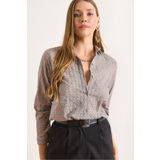 Olalook Kadın Füme Regular Fit Fisto Gömlek GML-19001332