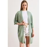 Olalook Kadın Mint Yeşili Basic Mevsimlik Triko Hırka HRK-19000480