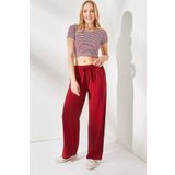 Olalook PNT-19000200 Bordo Kadın Pantolon