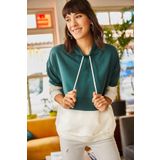 Olalook SWT-19000228 Zümrüt Yeşili Kadın Sweatshirt