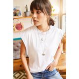 Olalook TSH-19000330 Beyaz Kadın T-shirt