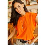 Olalook TSH-19000330 Turuncu Kadın T-Shirt