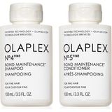 OLAPLEX Fine Bond Maintenance Cleanse & Condition Travel Duo - Ince Telli Saçlar Için Seyahat Boy Şampuan & Saç Kremi Seti - Renksiz