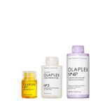 OLAPLEX Strong Blondes & Greys Kit - Sarı & Gri Saç Rengini Koruyan & Parlaklaştıran & Bağ Güçlendirici Saç Bakım Seti