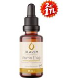 Olarem Essence Vitamin E Yağı (Tocopherol) Soğuk Sıkım Sabit Yağ 30 ml Damlalıklı Cam Şişe