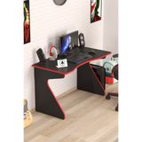 OlcayAksesuar Oyuncu Masası Gamer Model Çalışma Masası Siyah-Kırmızı Model
