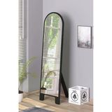Olcayaksesuar Siyah 150X43 Cm Ayaklı Tek Kubbeli Salon Antre Çocuk Odası Banyo Wc Yatak Odası Boy Aynası