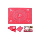 Ölçekli Silikon Hamur Açma Matı Büyük Boy Silikon Hamur Açma Matı 50X40 cm Hamur Ölçekli