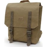Old Cotton Cargo 7000 S Patroit Bag Suya Dayanıklı Camel Mumlu Kanvas Sırt Okul Seyahat 15.6 Laptop Çantası