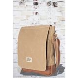 old cotton cargo 7112 Western S Su Geçirmez Kumaş Postacı Çantası – Unisex, Tablet Bölmeli