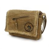 Old Cotton Cargo 7136 Robbie S Bag Tablet - Askılı Omuz Çantası (Camel)