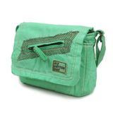 Old Cotton Cargo 7136 Robbie S Bag Tablet - Askılı Omuz Çantası (Mint Yeşil)