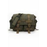 Old Cotton Cargo 7156 Baltimor Salaş Haki Yeşil Omuz Laptop Postacı Seyahat Okul Çantası