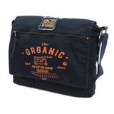 Old Cotton Cargo 8128 Mulater Salaş Kanvas Omuz Postacı Laptop Okul Seyahat Günlük Outdoor Vintage Yıkamalı Pamuk Kumaş Çanta (Lacivert)