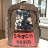 Old Cotton Cargo Kaliteli Renkli Vintage Salaş Disayn Günlük Sırt Gezi Okul Seyahat Çantası 28 cm x 37 cm - Kahverengi
