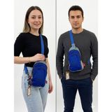 Old Cotton Organik Gabardin Bady Bag Renkli Çanta - Lacivert