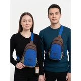 Old Cotton Organik Gabardin Bady Bag Renkli Çanta - Mavi