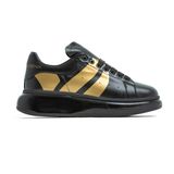 OLD LONDON Siyah Gold Unisex Sneakers Spor Ayakkabı (Siyah Gold, EU Ayakkabı Beden Sistemi, Yetişkin, Sayısal, Orta, 41)