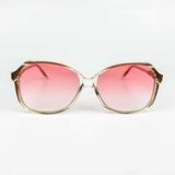Old Space Vintage Vintage Güneş Gözlüğü – 70’ler Retro Kahverengi Kemik Çerçeve & Pembe Degrade Camlı Gözlük OSV720