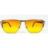 Old Space Vintage Vintage Güneş Gözlüğü – 80’ler Retro – Gold Metal Çerçeve, Turuncu Degrade Cam
