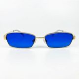 Old Space Vintage Vintage Güneş Gözlüğü – 90’lar Retro – Gold Metal Çerçeve, Mor Cam