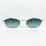 Old Space Vintage Vintage Güneş Gözlüğü – 90’lar Retro Gümüş Metal Çerçeve & Füme Yeşil Degrade Cam OSV739 - Füme - Koyu Yeşil