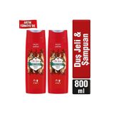 Old Spice 400 ml Şampuan Bearglove 3in1 X2 Adet