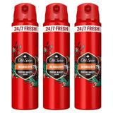 Old Spice Bearglove 3x150 ml Sprey Deodorant