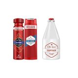 Old Spice Captain Deo Captain Tıraş Losyonu White Water Duş Jeli Erkek Bakım Seti