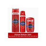 Old Spice Captain Erkek Kişisel Bakım Seti : Stick Deodorant 50ml, Sprey 150 ml, Duş jeli 400ml