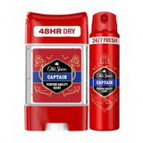 Old Spice Clear Jel Captain Antiperspirant 70 ml + Captain Deodorant 150 ml