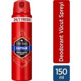 Old Spice Old Spıce Captaın Erkek Sprey Deodorantı 150 ml
