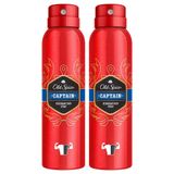 Old Spice Sprey Deodorant 2x150 ml (300 ml) Captain 1 Paket(1 x 360 ml)