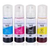 Oldem Plus Epson 101-103/ Epson Ecotank L4160 Muadil Mürekkep 1 Set 4 Renk