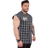 Oldschool Kolsuz Gömlek Gümüş Baskı Big Sam 5045 - XL