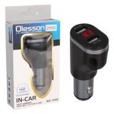 Olesson 1648 12-24V Çift USB Girişli 5V-2.4A Dijital Voltaj Ekranlı Araç Çakmaklık Şarj Aleti - Siyah