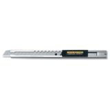 Olfa SVR-2 Slimline paslanmaz çelik yaylı bıçak, cep klipsli, gri