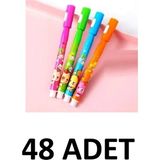OLGUN 48 Adet LY-1517 Işıklı Görünmez Kalem Desenli