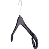 Olgun Home 5 Adet Plastik Çentikli Çocuk Elbise Askısı Döner Başlıklı Çocuk Kıyafet Askı 33 cm T33 - Siyah